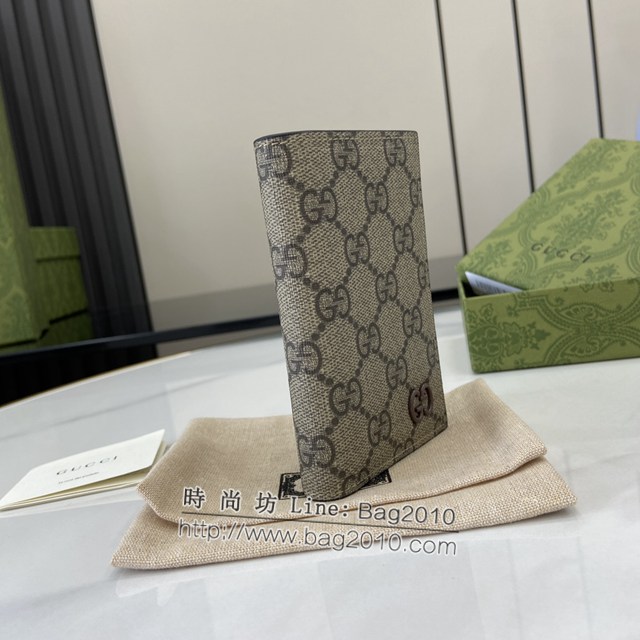 Gucci專櫃古馳最新款飾GG細節長款卡片夾卡包 jh2302型號：768249